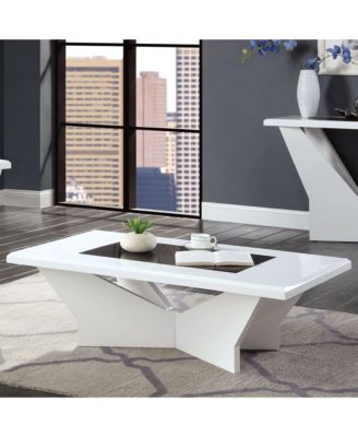 Ennia 47-inch Glass Insert Top Coffee Table