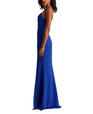 Viveca One-Shoulder Keyhole Gown