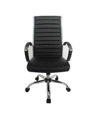 Tioga 43-inch Faux Leather Height Adjustable Swivel Office Chair