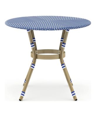 Tricke Aluminum and PE Wicker Patio Round Counter Height Table
