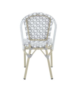 Quade Aluminum and PE Wicker Patio Dining Chairs, Set of 2