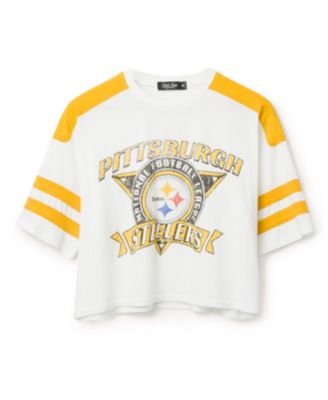 Women's NFL Pittsburgh Steelers Striped Crop Tee