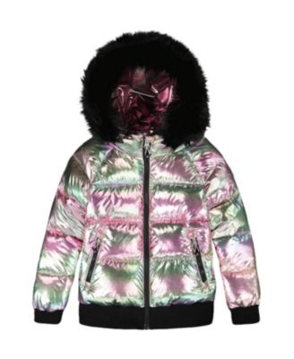 Boys' Quilted Bomber-Style Winter Coat - Little Kid