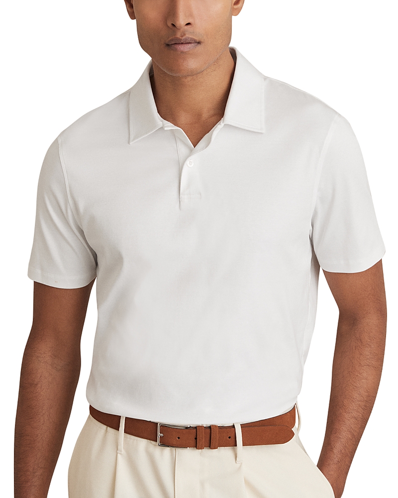 Reiss Earl Airwater Cotton Polo Shirt