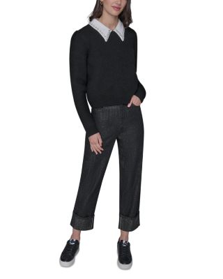 Embellished Collar Sweater