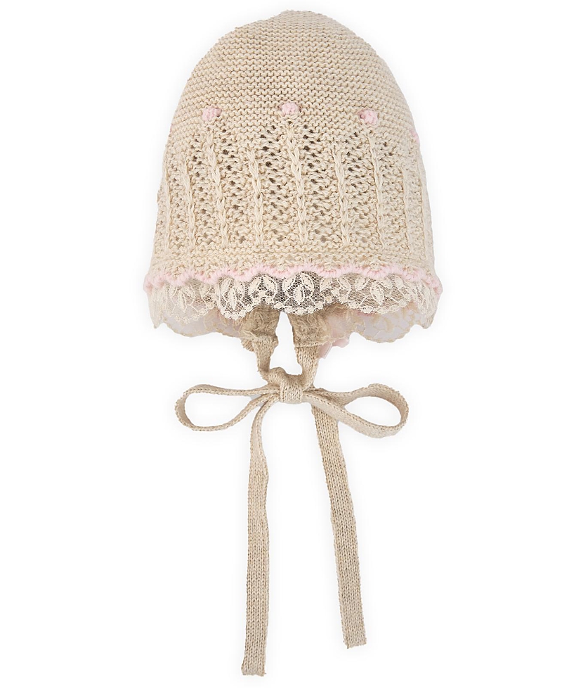 Paz Rodriguez Girls' Alegria Bonnet - Baby In Neutral