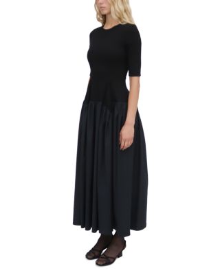 Gathered Drop Waist Dress