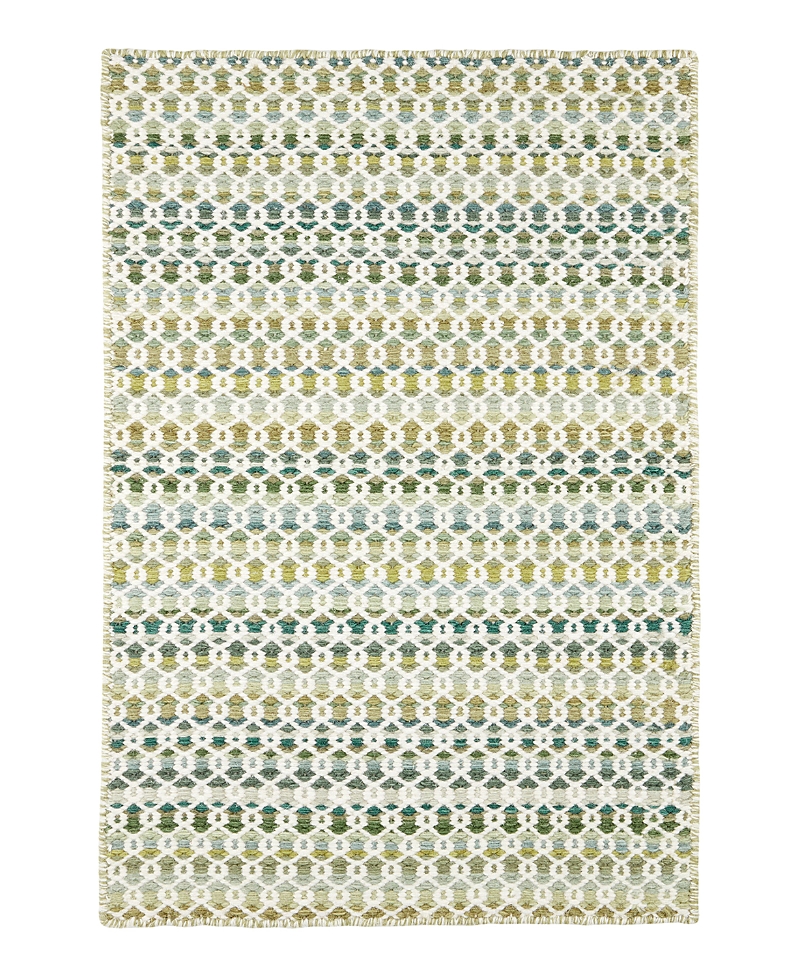 Dash & Albert By Annie Selke Dash Albert By Annie Selke Poppy Da2025 Area Rug, 9'0x12'0 In Green