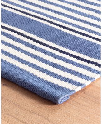Dash  Albert by Annie Selke Rugby Stripe Indoor/Outdoor RDB176 Area Rug, 5'0"x8'0"