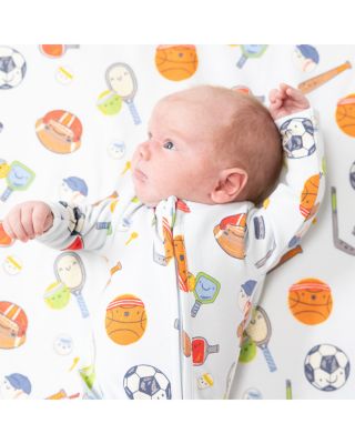 Boys' Sports Ball Friends Zipper Footie - Baby