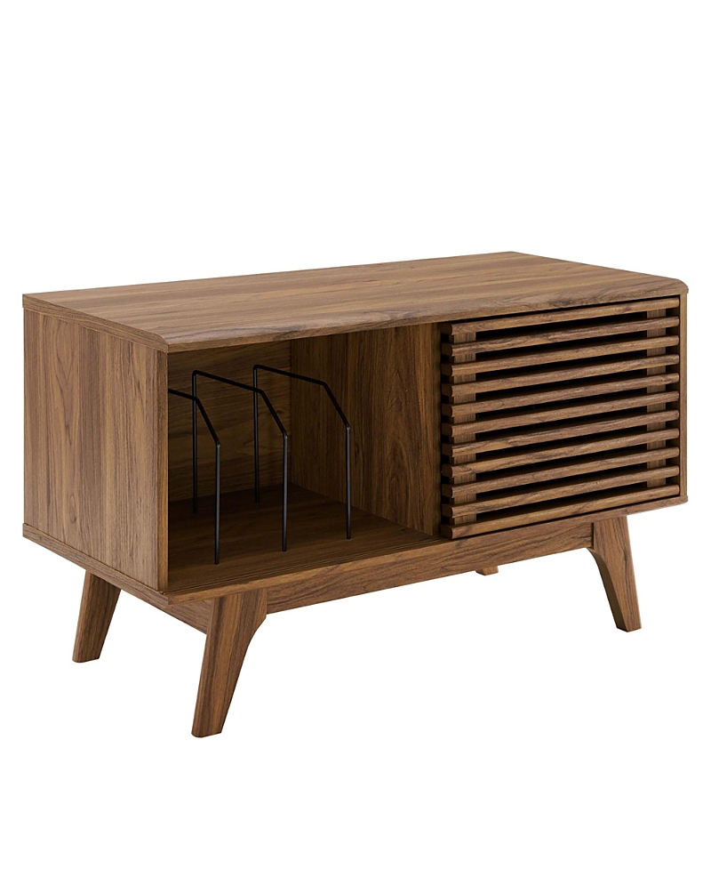 Modway Render Vinyl Record Display Stand In Brown
