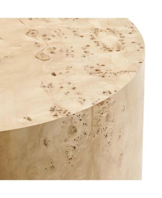 Cosmos 35" Round Burl Wood Coffee Table