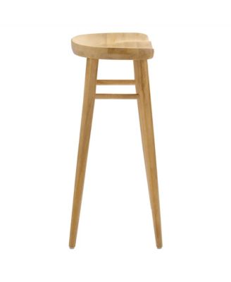 Saville Backless Wood Bar Stools Set of 2