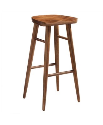 Saville Backless Wood Bar Stools Set of 2