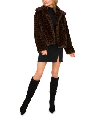Aryanal Cropped Faux Fur Coat