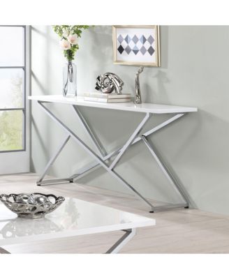 Hartsville 60" Steel Frame High Gloss Sofa Table