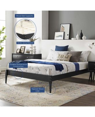 June Wood Platform Bed Frame
