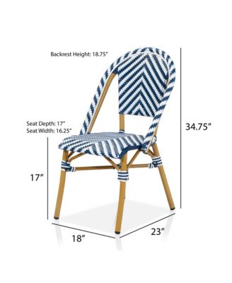 Conway Aluminum and Resin Wicker Outdoor Dining Chair