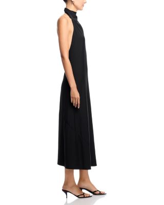 Halter Midi Jersey Dress