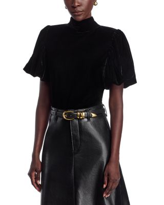 Area Stars - Velvet Mock Neck Top