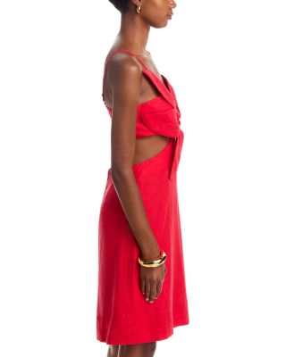 Red Flower Mini Dress