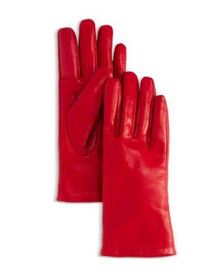Cashmere Lined Leather Tech Gloves - Exclusive