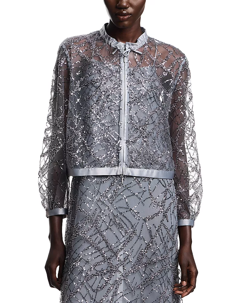 Emporio Armani Sequined Tulle Jacket