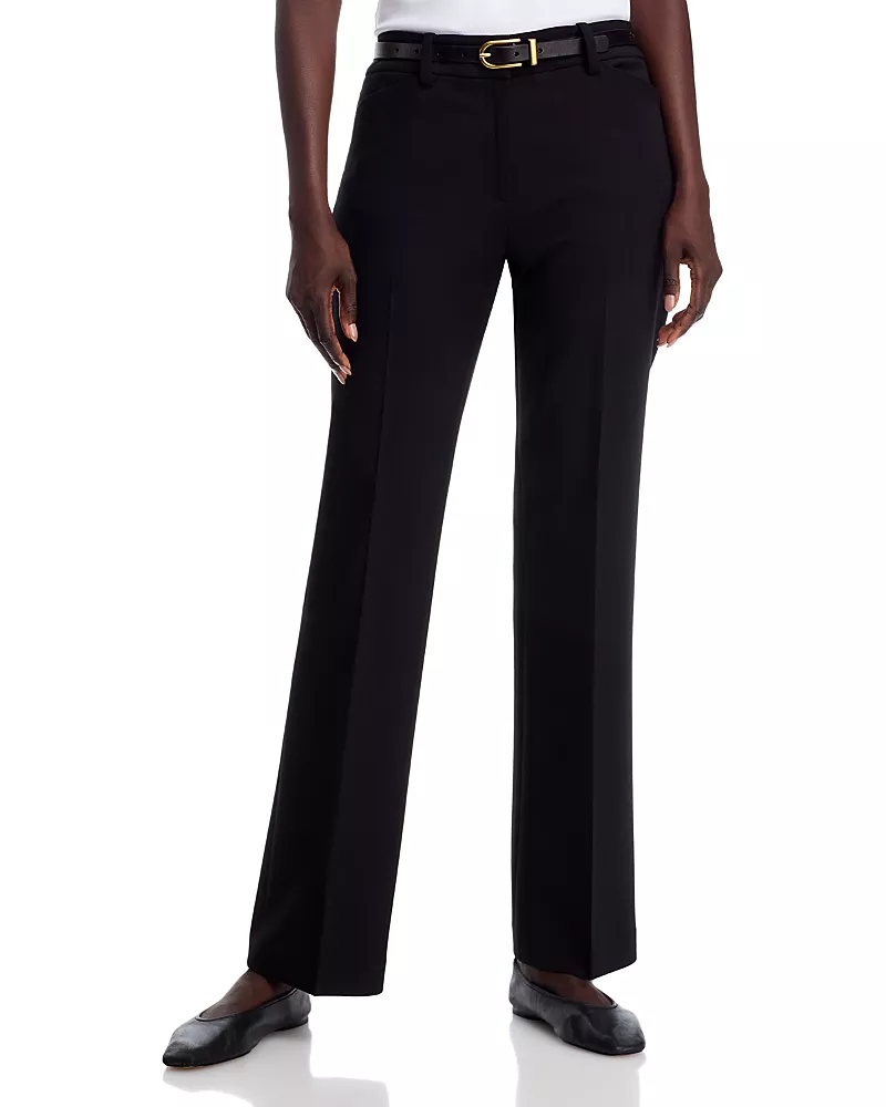 Lafayette 148 New York Reade Mid Rise Straight Pants