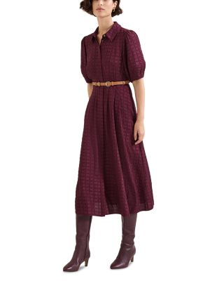 Yasmine Textured Midi Dress