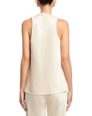 Fluid Satin Scarf Top