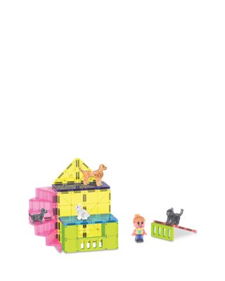 Pet Playhouse Magnetic Construction Set, 50-Piece - Ages 3+