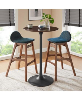 Lippa Round Wood Bar Table