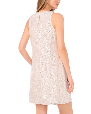 Sleeveless Sequin Shift Dress