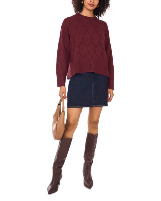 Pointelle Pattern Sweater