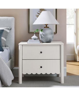 Emmeline Scalloped 2-Drawer Nightstand