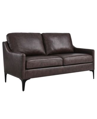 Corland Leather Loveseat