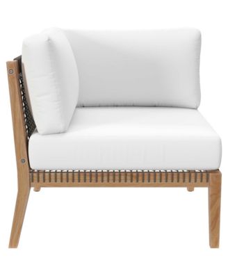 Clearwater Outdoor Patio Teak Wood Corner Chair