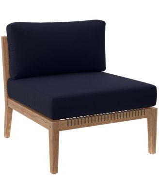 Clearwater Outdoor Patio Teak Wood Armless Chair