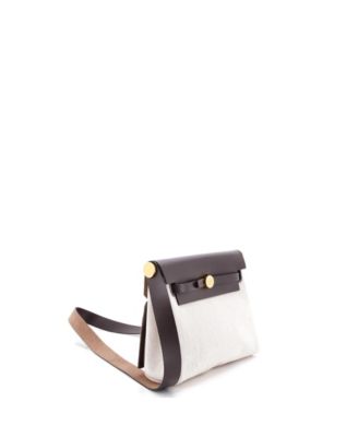 20 Herbag Zip Toile and Leather