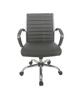 Tioga 37-inch Faux Leather Height Adjustable Swivel Office Chair