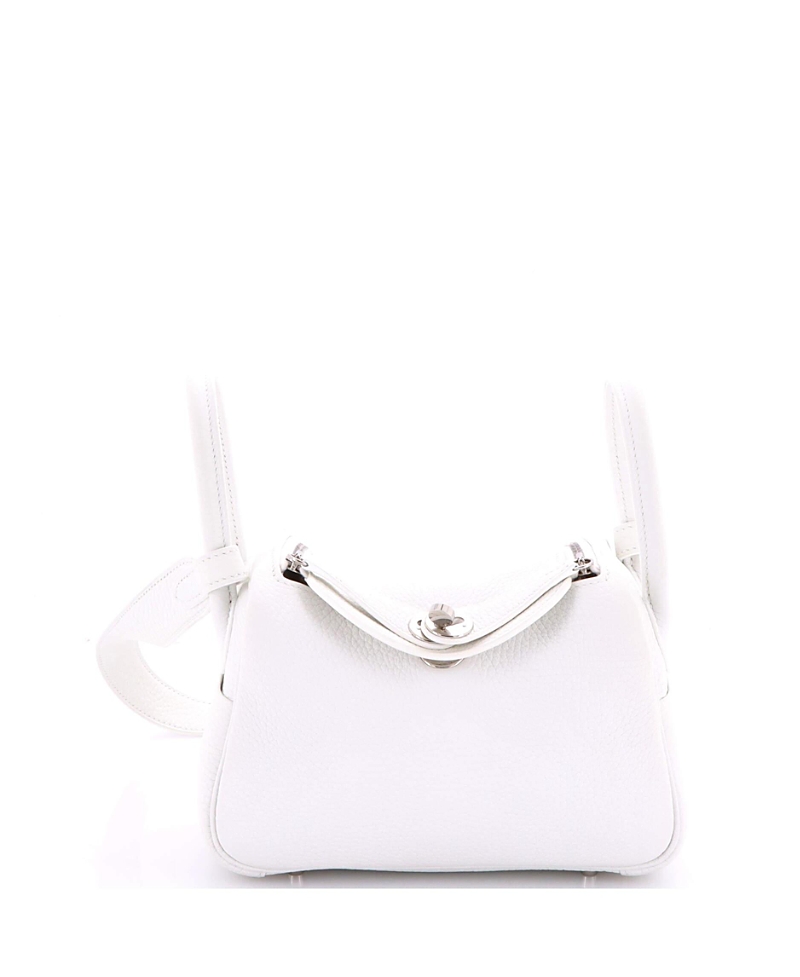 Click to view more detailed imagery on our partner's website Pre-owned Pre-owned Hermes Hermes Mini Lindy Bag Clemence In White