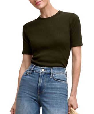 Blanche Button-Back Plush Pima Top