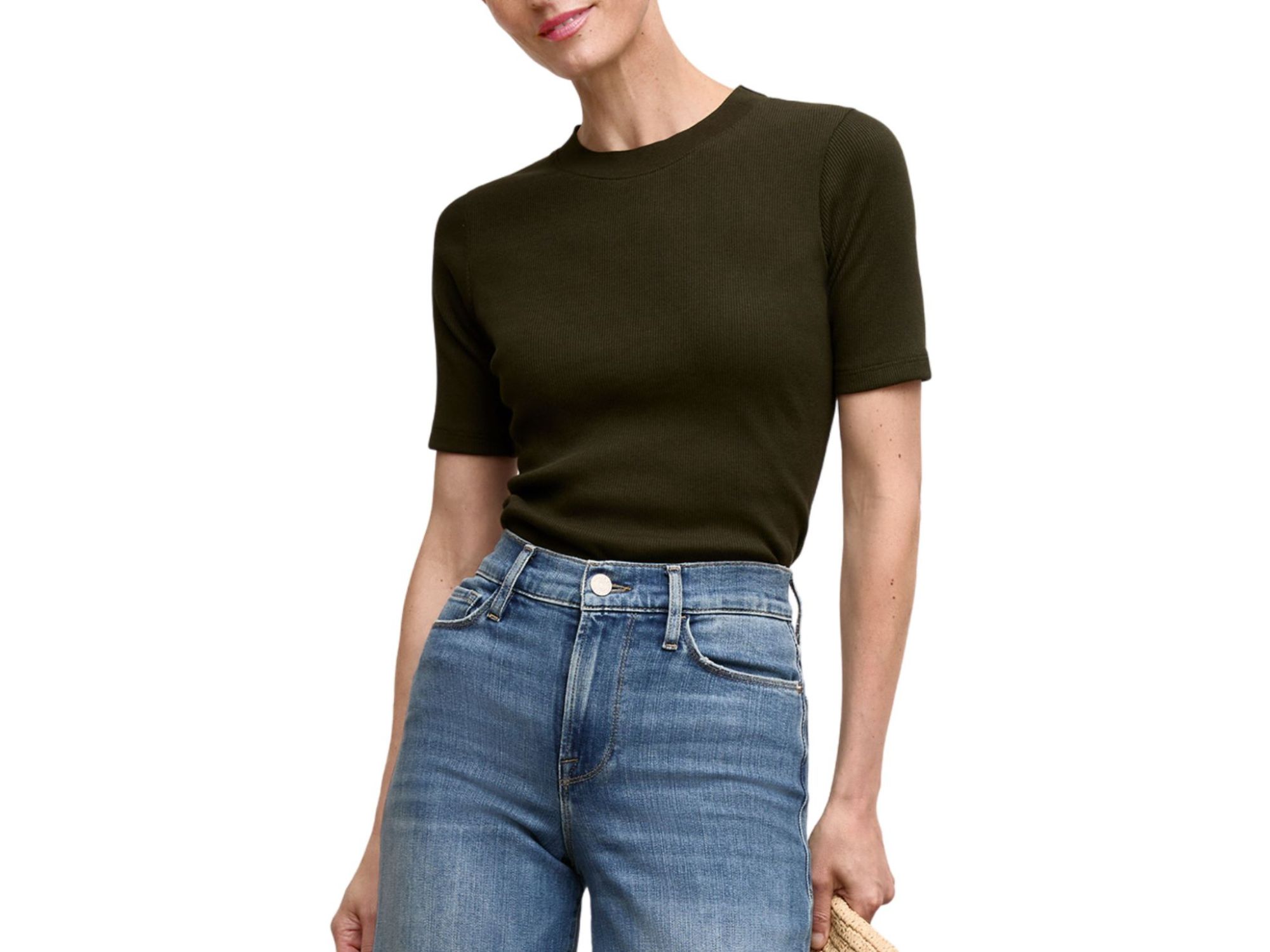 Blanche Button-Back Plush Pima Top - Image 1
