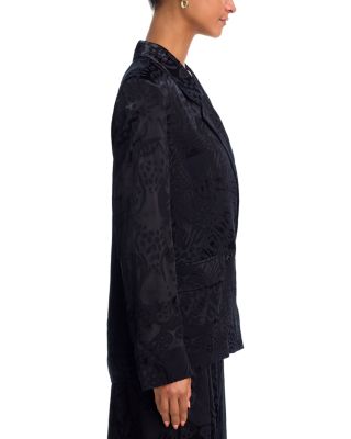 Leopard Jacquard Blazer