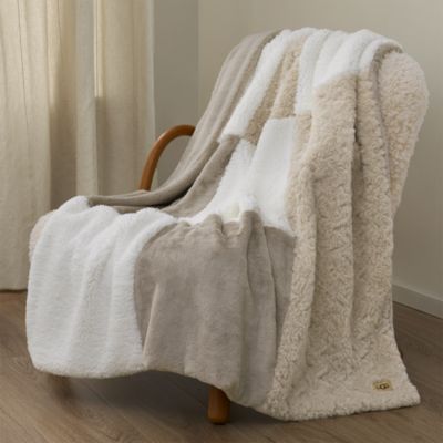 Orly Patchwork Faux Fur Throw Blanket