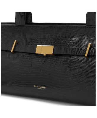 The New York Embossed Leather Shoulder Bag