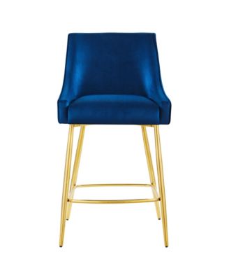 Discern Performance Velvet Counter Stool