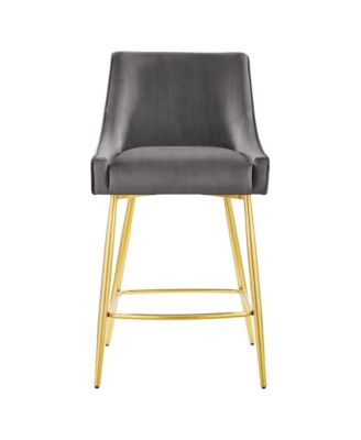 Discern Performance Velvet Counter Stool