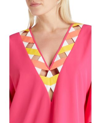  Mallorca Cross Bandage Cover-up Tunic Dress