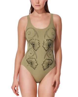 Hokkaido Scoop Neck One Piece Swimsuit